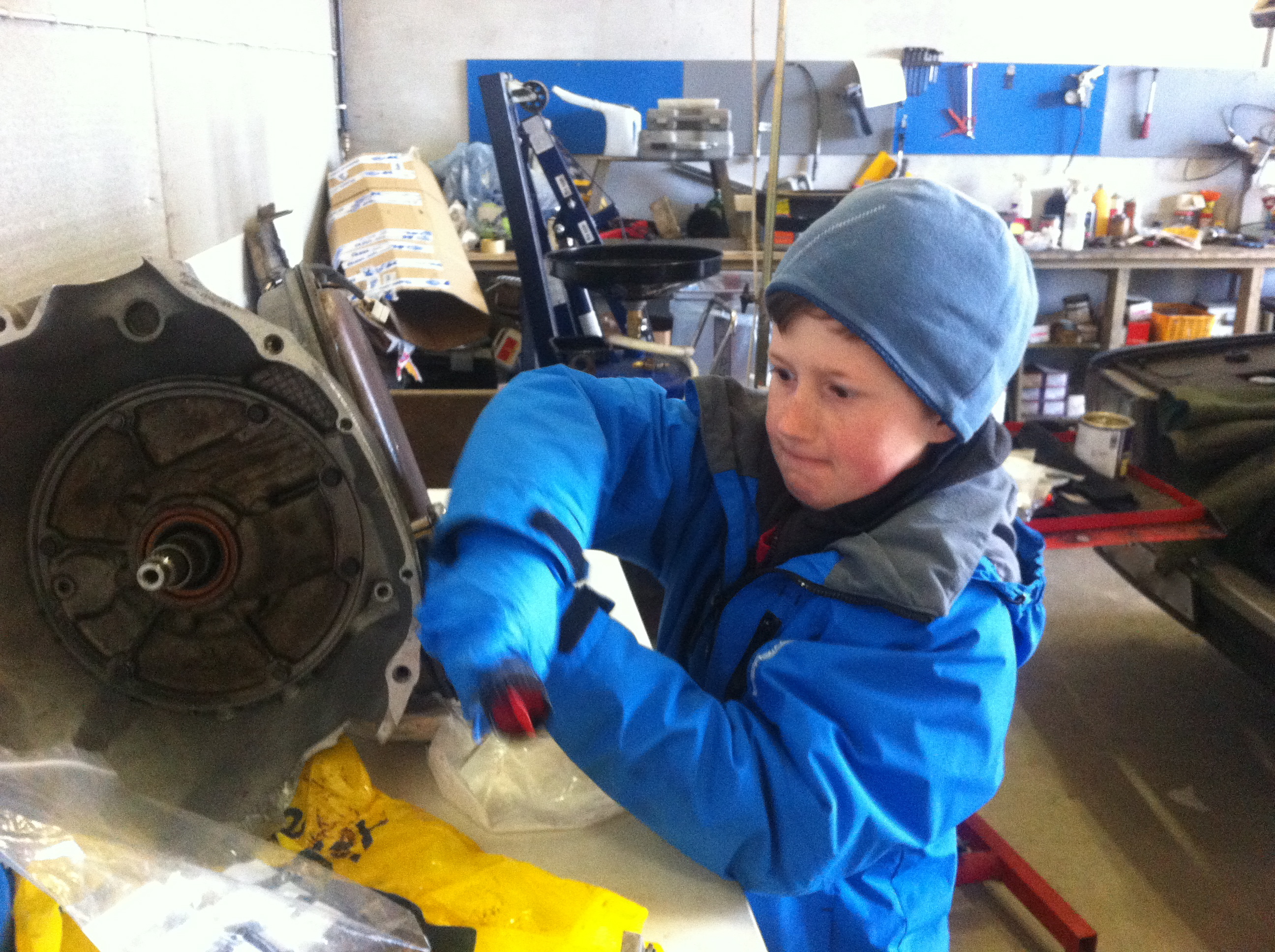 Torquing down the bolts