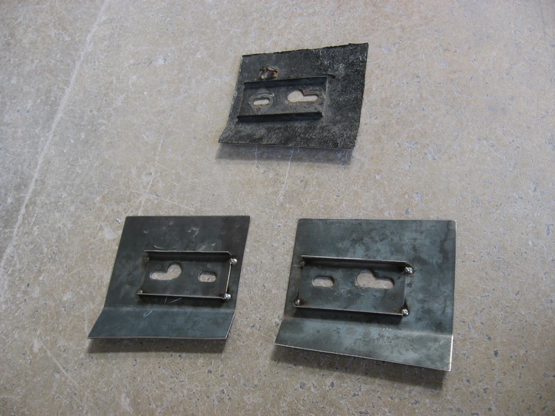 New front bumper supports, rear