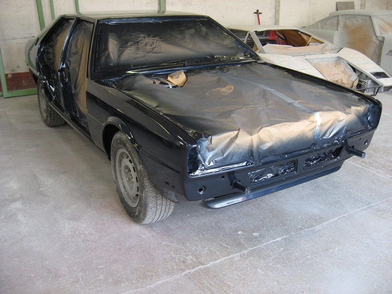 Clear top coat applied