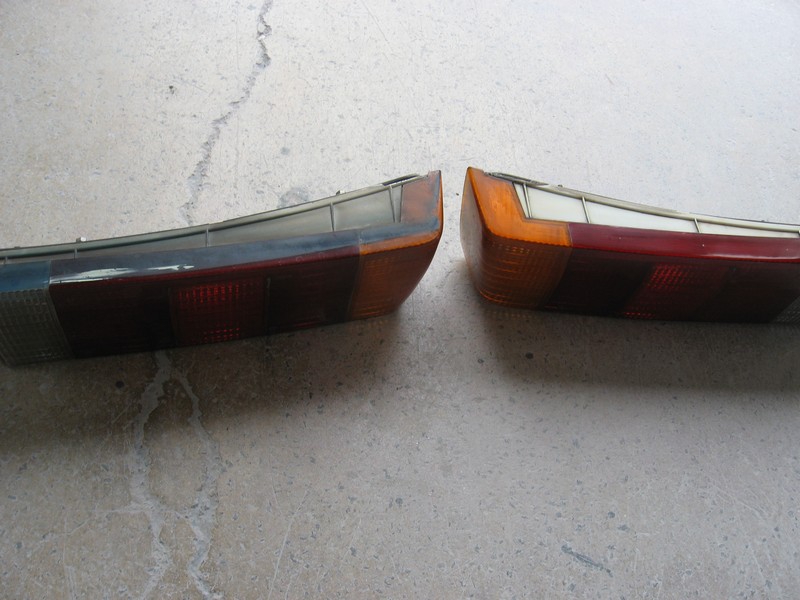Rear light clusters - before and after