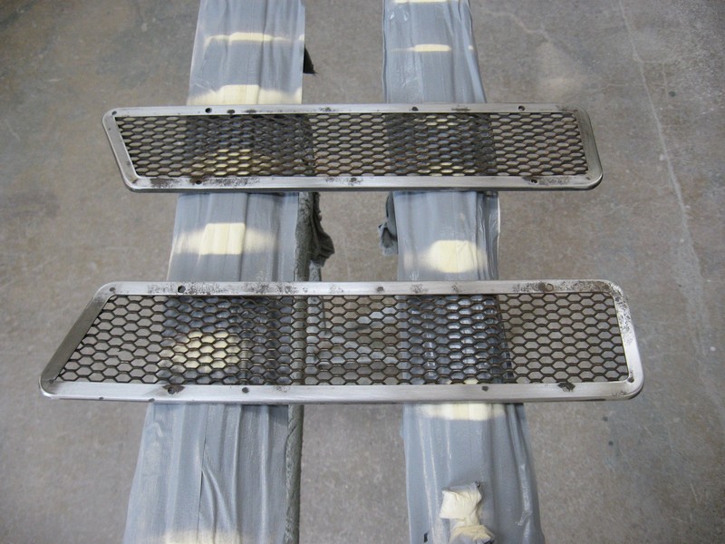 Stripped lower grilles