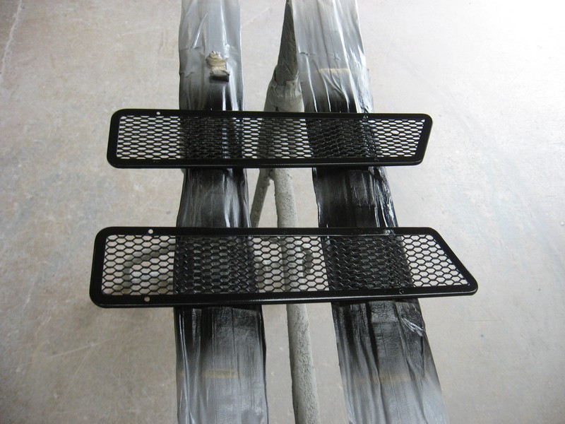 Correct satin black finish