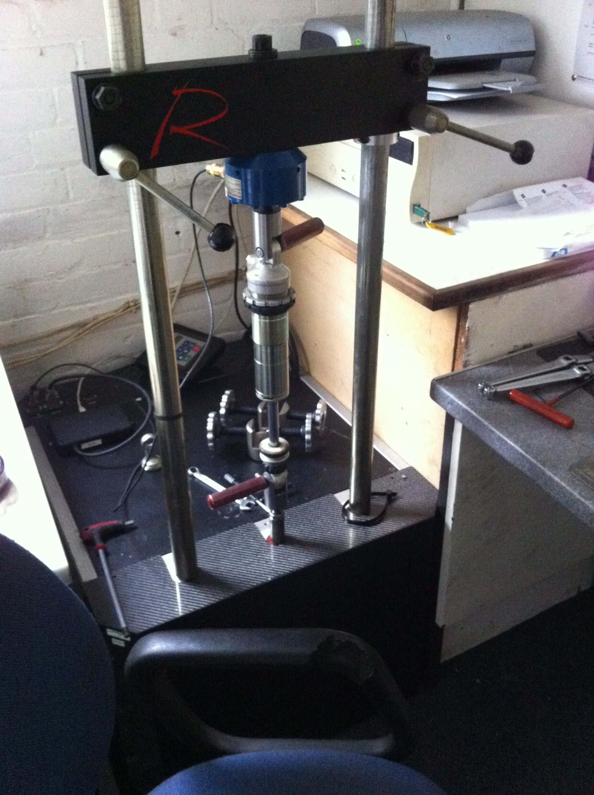 on the dyno for testing